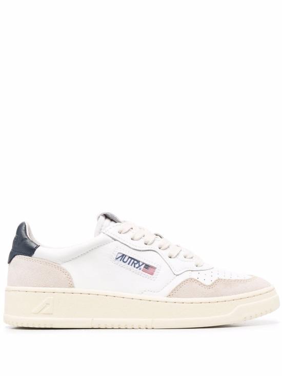 26FW 오트리 메달리스트 로우 레더 스니커즈 AULWLS28 NAVY
