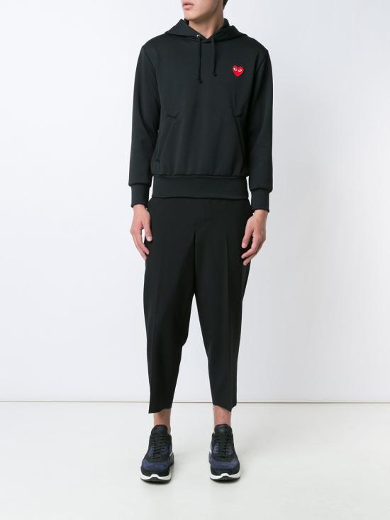 26FW 꼼데가르송 후드 티셔츠 AXT1741 BLACK - COMME DES GARCONS