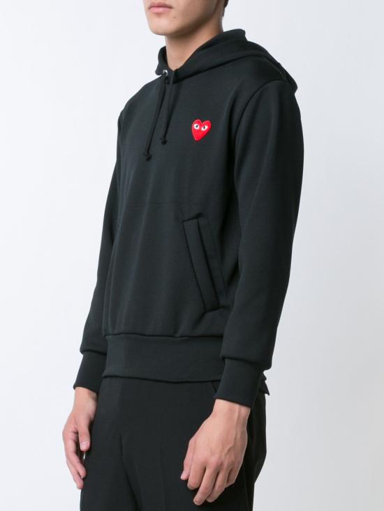 26FW 꼼데가르송 후드 티셔츠 AXT1741 BLACK - COMME DES GARCONS