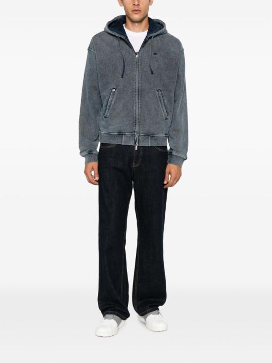 26FW 엠포리오 아르마니 후드 티셔츠 EM006409AF27349UB109 NAVY - EMPORIO ARMANI