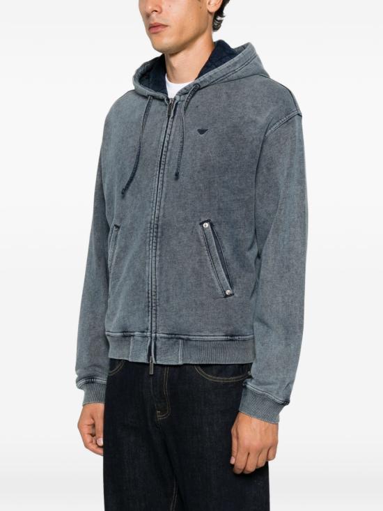 26FW 엠포리오 아르마니 후드 티셔츠 EM006409AF27349UB109 NAVY - EMPORIO ARMANI