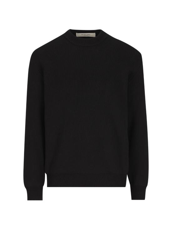 26FW 골든구스 Golden 레터링 밀리터리 크루넥 스웨터 GMP00841P00197290100 BLACK