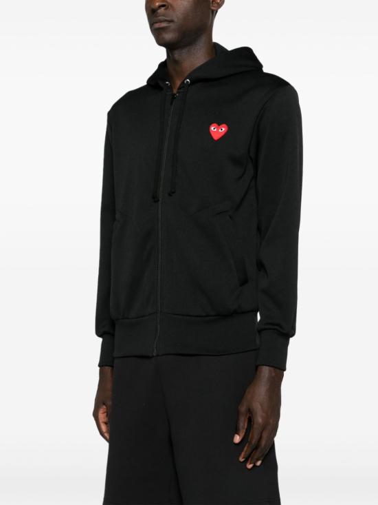 26FW 꼼데가르송 후드 티셔츠 AXT172D1 BLACK - COMME DES GARCONS