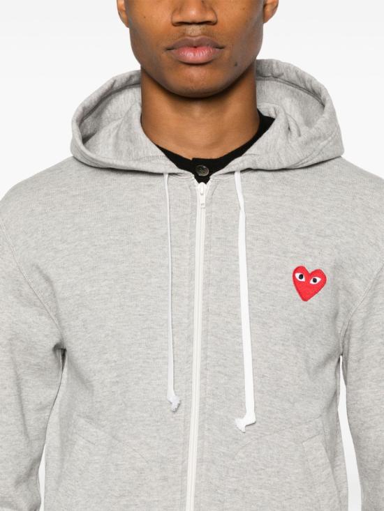 26FW 꼼데가르송 후드 티셔츠 AXT168D1 GREY - COMME DES GARCONS