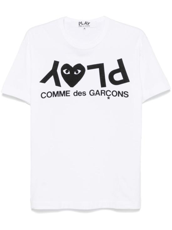 26FW 꼼데가르송 반팔 티셔츠 AXT068D1 WHITE