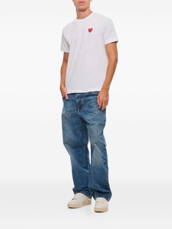 26FW 꼼데가르송 반팔 티셔츠 AXT108D2 WHITE - COMME DES GARCONS