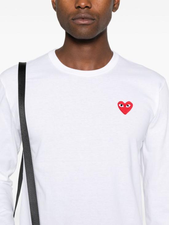 26FW 꼼데가르송 반팔 티셔츠 AXT118D2 WHITE - COMME DES GARCONS