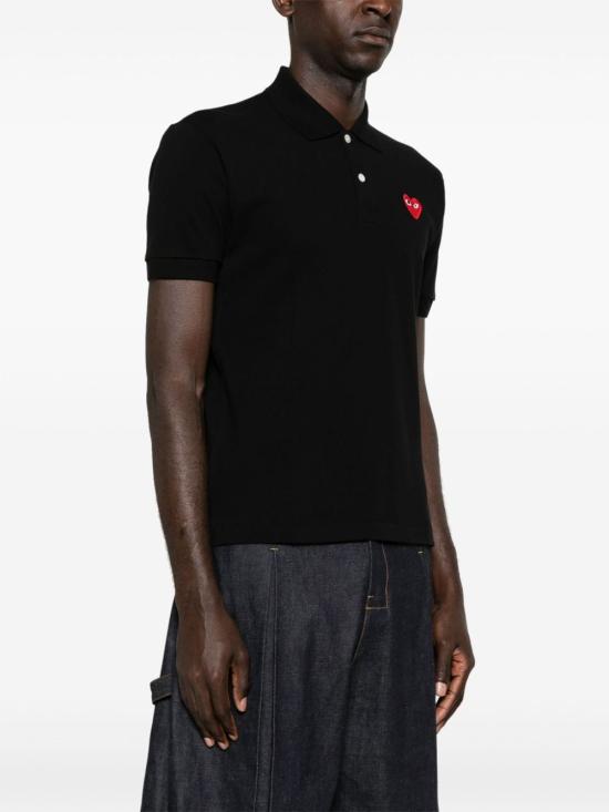 26FW 꼼데가르송 폴로 티셔츠 AXT0061 BLACK - COMME DES GARCONS