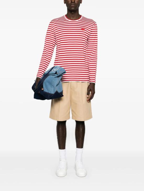 26FW 꼼데가르송 반팔 티셔츠 AXT164D4 RED - COMME DES GARCONS