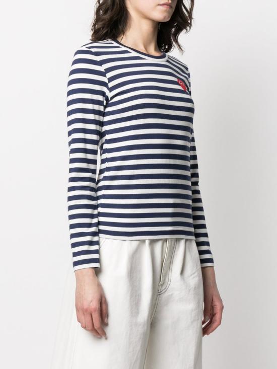 26FW 꼼데가르송 반팔 티셔츠 AXT010D1 NAVY - COMME DES GARCONS