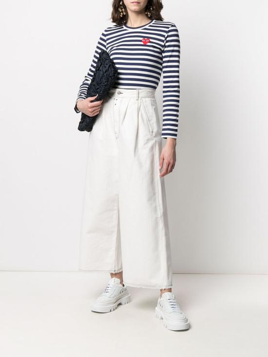 26FW 꼼데가르송 반팔 티셔츠 AXT010D1 NAVY - COMME DES GARCONS