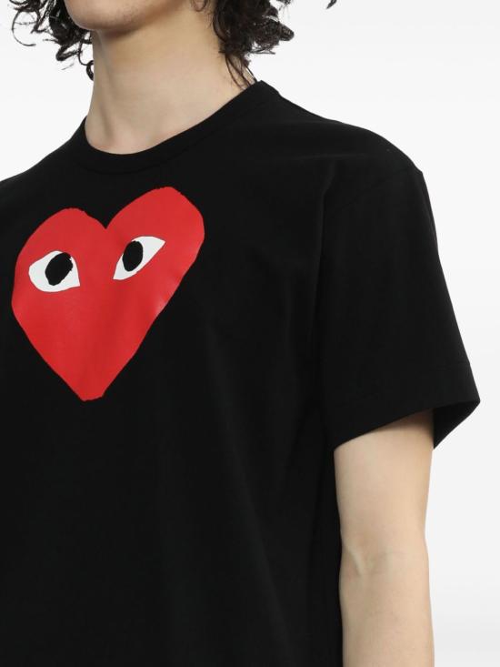 26FW 꼼데가르송 반팔 티셔츠 AXT112D1 BLACK - COMME DES GARCONS