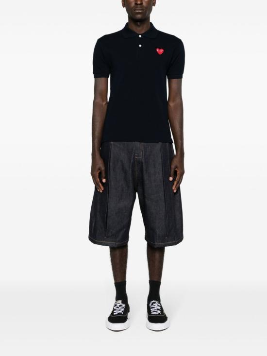 26FW 꼼데가르송 반팔 티셔츠 AXT0062 NAVY - COMME DES GARCONS