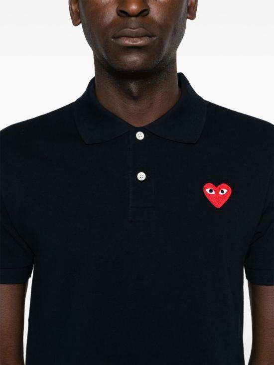 26FW 꼼데가르송 반팔 티셔츠 AXT0062 NAVY - COMME DES GARCONS