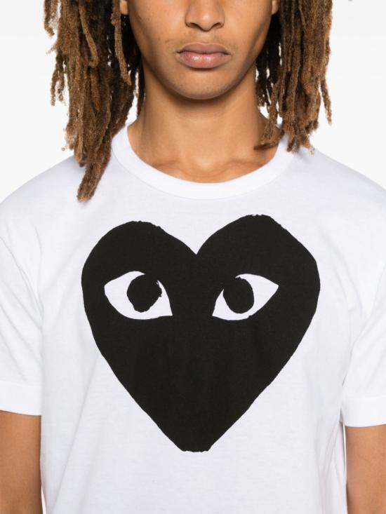 26FW 꼼데가르송 반팔 티셔츠 AXT070D1 WHITE - COMME DES GARCONS