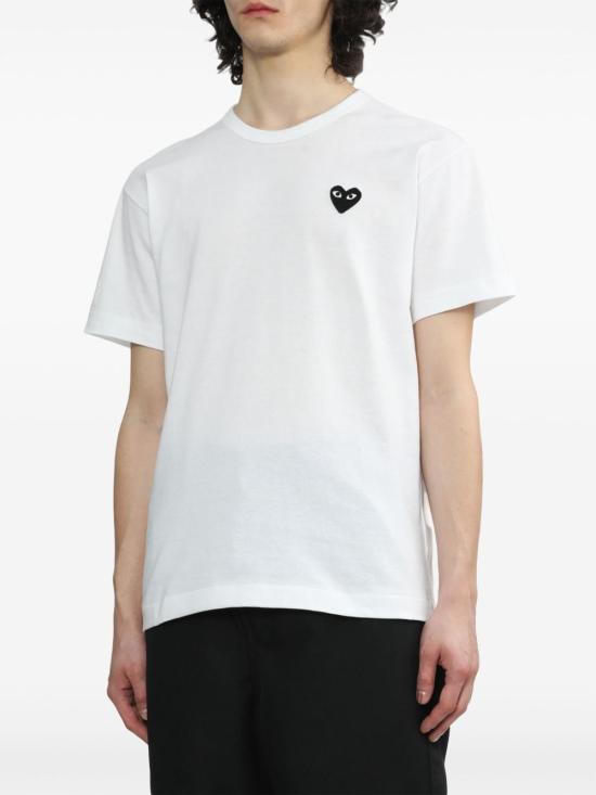 26FW 꼼데가르송 반팔 티셔츠 AXT064D2 WHITE - COMME DES GARCONS