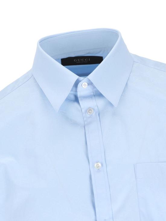  구찌 GG 코튼 포플린 셔츠 860785 ZAUO84774 BABY BLUE - GUCCI