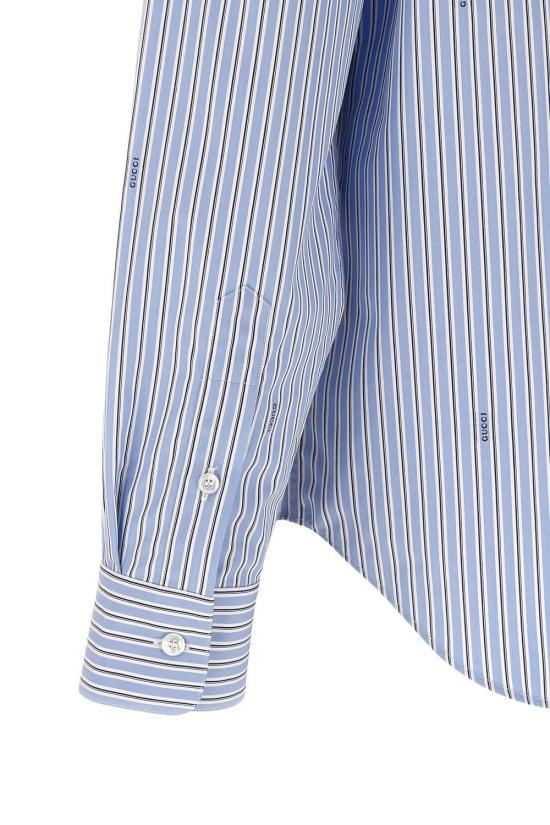  구찌 스트라이프 코튼 포플린 셔츠 852714 ZAUBA4061 AZURE - GUCCI