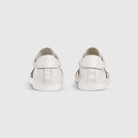  구찌 스트레치 로우 탑 스니커즈 864140 AAGFF9099 WHITE - GUCCI