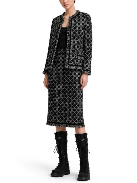  디올 스커트 611J11A7896 9101 BLACK - DIOR