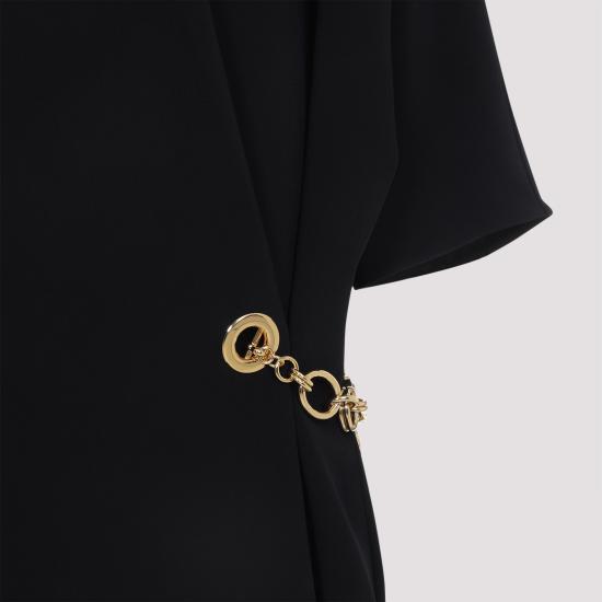  셀린느 캐디 랩 드레스 RR0K80T25 38NO BLACK - CELINE