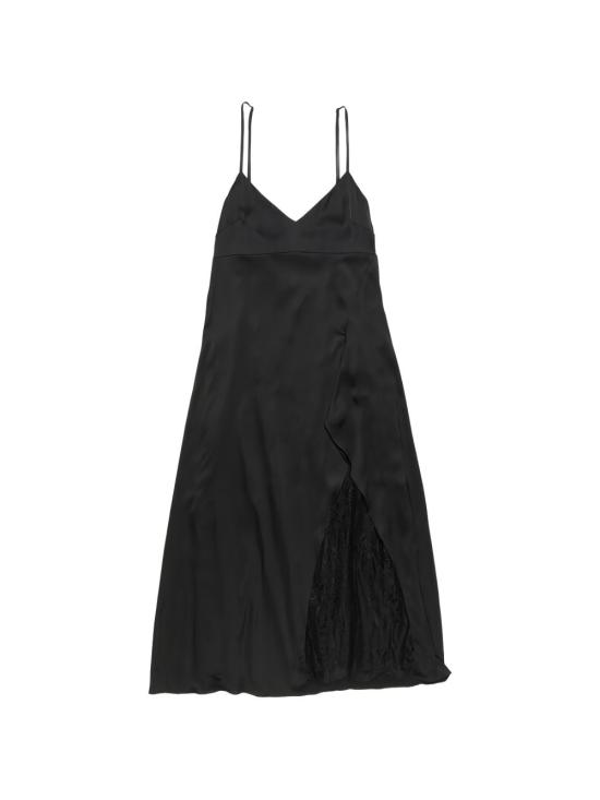  아크네 스튜디오 사틴 드레스 A20926 900 BLACK