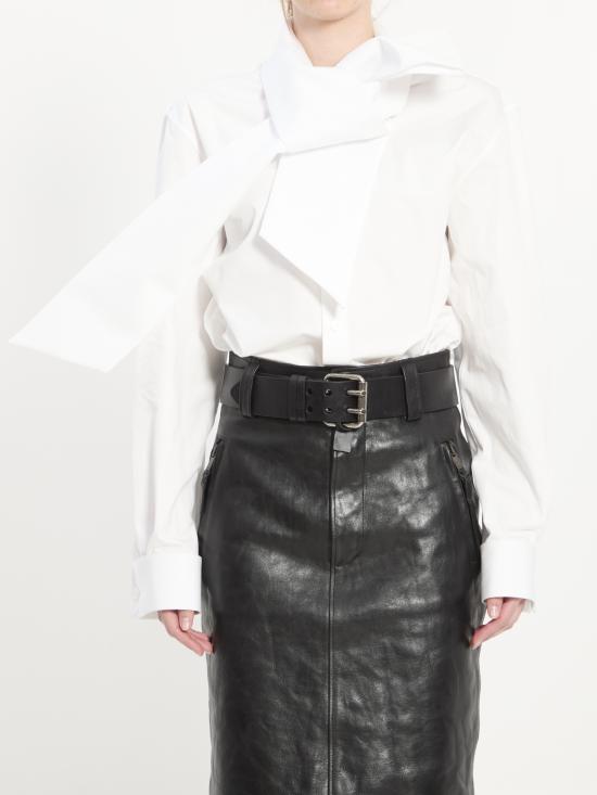  생로랑 블라우스 865302 Y1H489000 WHITE