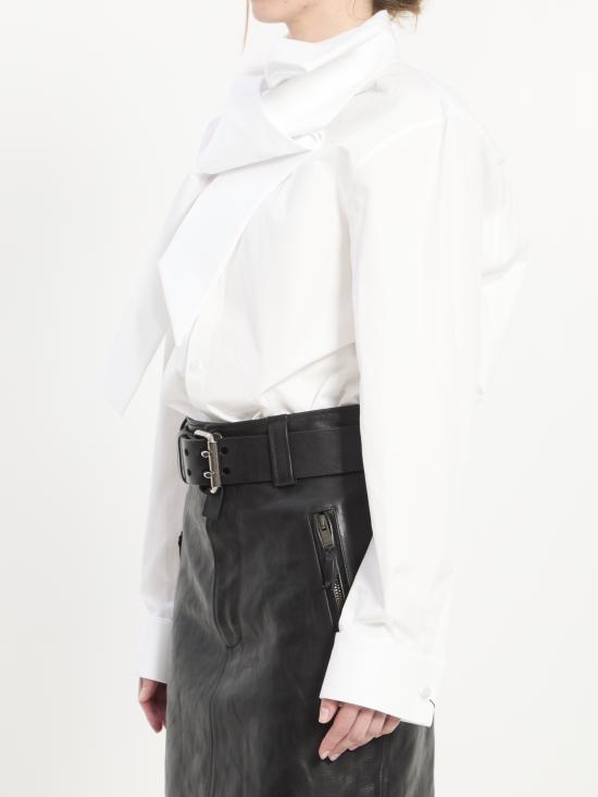  생로랑 블라우스 865302 Y1H489000 WHITE - SAINT LAURENT