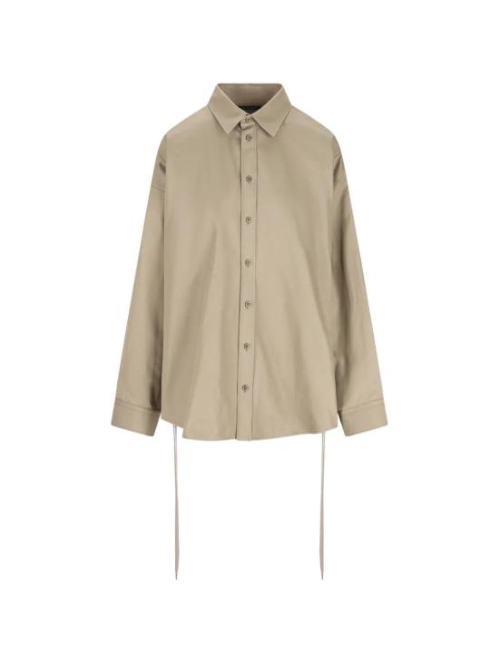  발렌시아가 레이스 업 셔츠 857835 TTP089506 BEIGE