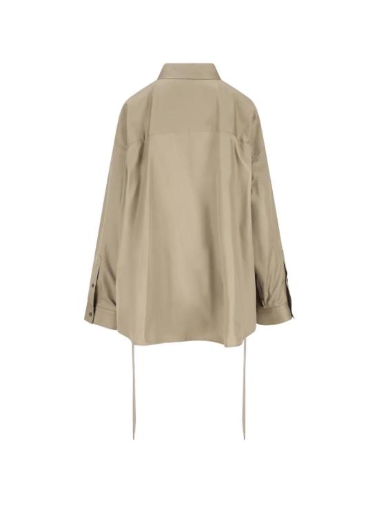  발렌시아가 레이스 업 셔츠 857835 TTP089506 BEIGE - BALENCIAGA