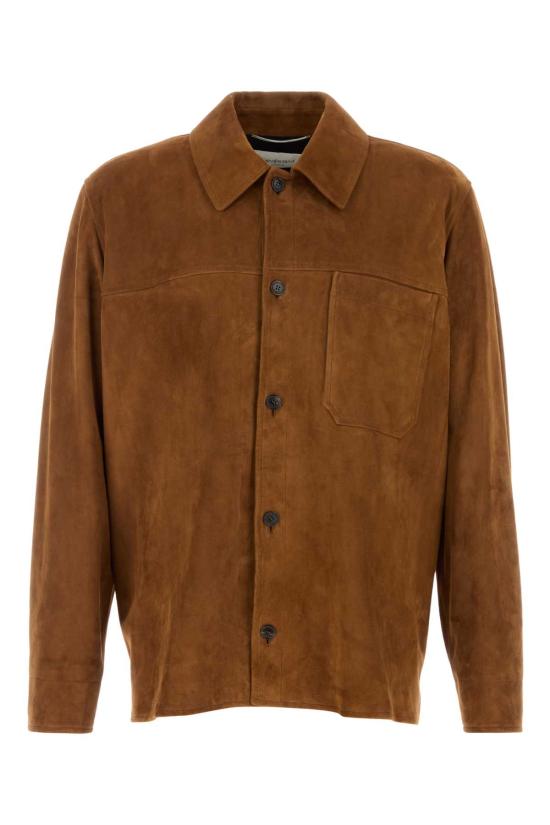  생로랑 긴팔 셔츠 861396 YCUM22705 BROWN
