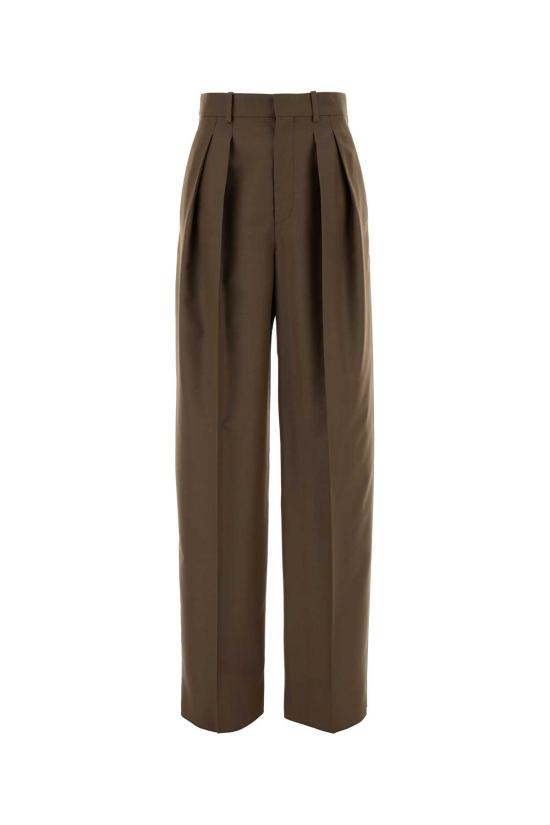  생로랑 스트레이트 팬츠 854457 Y1N022055 BROWN