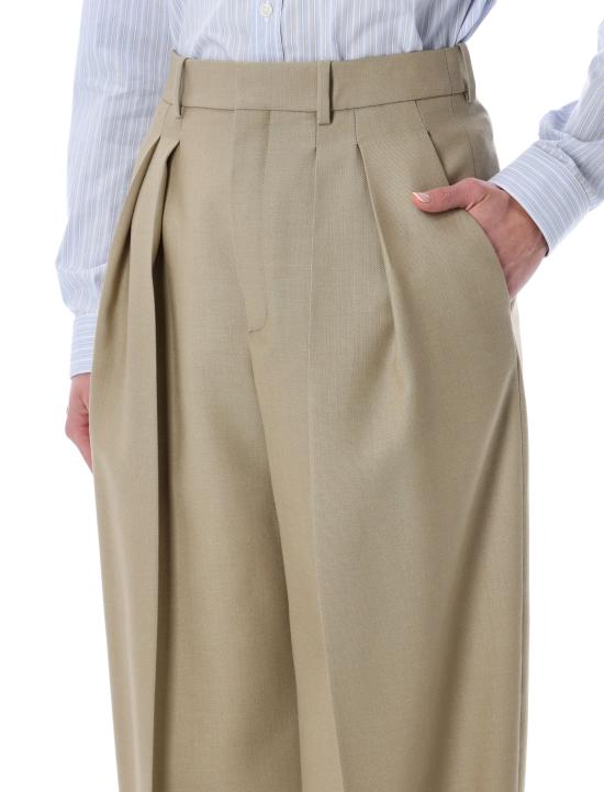  생로랑 스트레이트 팬츠 854457 Y7K112495 BEIGE - SAINT LAURENT