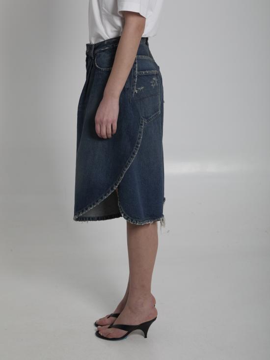  발렌시아가 튤립 버뮤다 872219 TRW614060 BLUE - BALENCIAGA