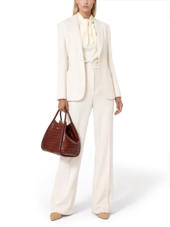  막스마라 바디아 실크 블라우스 2611111191600 143070 IVORY - MAX MARA