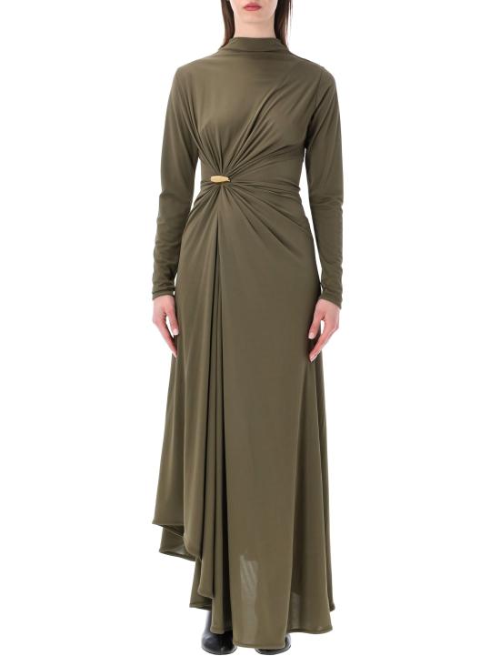  보테가베네타 미디 원피스 867623 V4YX03749 MILITARY GREEN