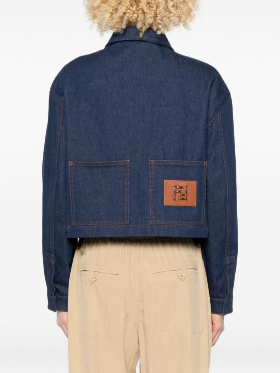  펜디 블루 데님 재킷 FLF856 AOHSF0QB0 BLUE - FENDI
