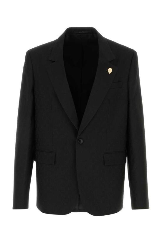  구찌 싱글 브레스트 GG 울 재킷 864110 ZAUP11000 BLACK