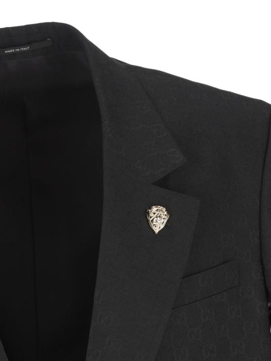  구찌 싱글 브레스트 GG 울 재킷 864110 ZAUP11000 BLACK - GUCCI