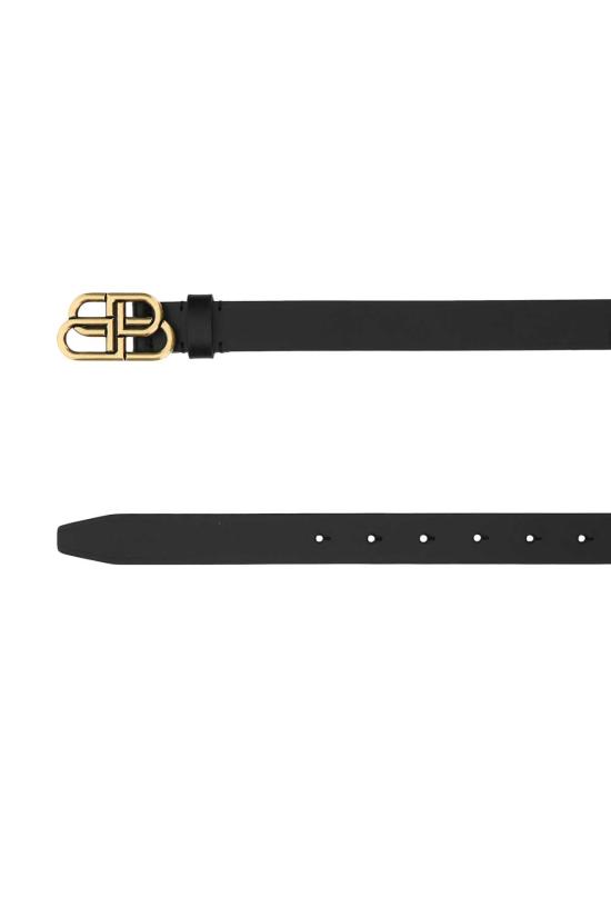  발렌시아가 BB 씬 레더 벨트 581690 1CH041000 BLACK - BALENCIAGA