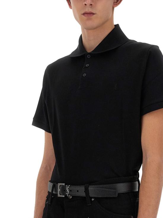  생로랑 모노그램 벨트 634440 DTI0E1000 BLACK - SAINT LAURENT