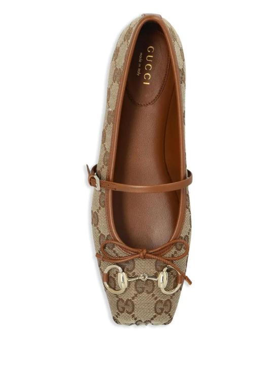  구찌 홀스빗 발레 플랫 814321 FAD6C9745 BEIGE - GUCCI