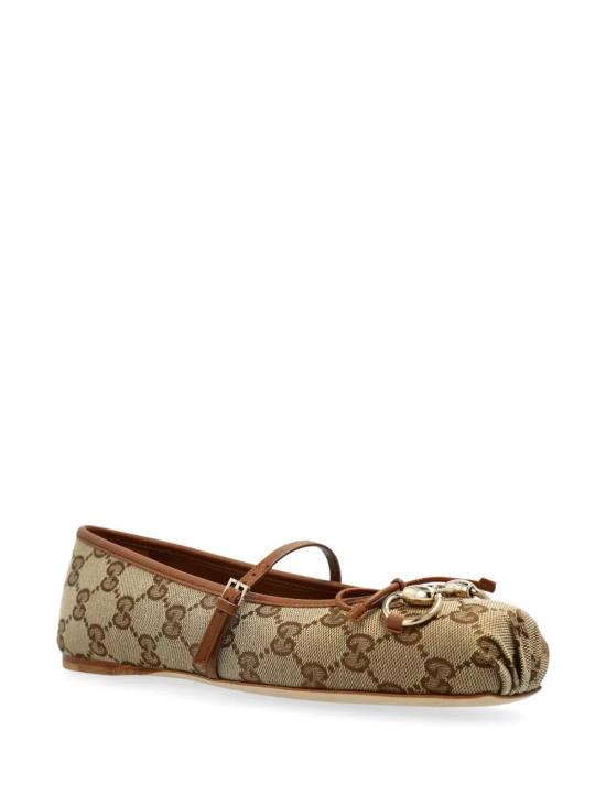  구찌 홀스빗 발레 플랫 814321 FAD6C9745 BEIGE - GUCCI