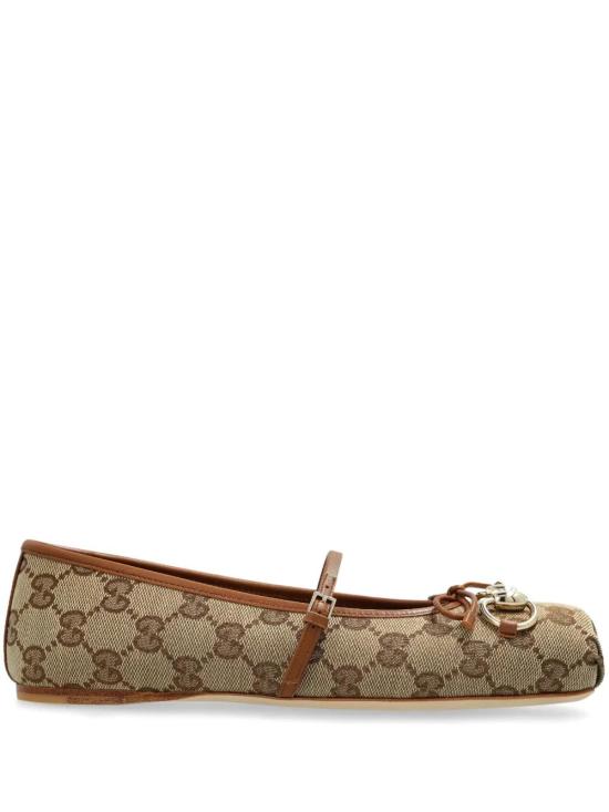  구찌 홀스빗 발레 플랫 814321 FAD6C9745 BEIGE