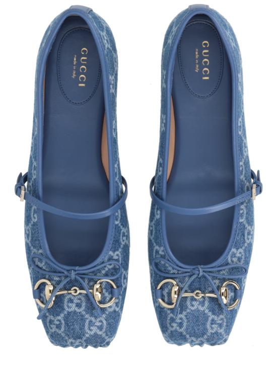  구찌 플랫 슈즈 814321 FAFHR4746 BLUE - GUCCI