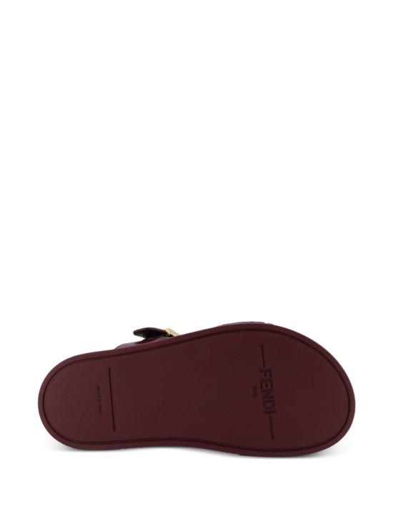  펜디 카프 레더 플랫 샌들 8X8710 ABOHF0L7X BORDEAUX - FENDI