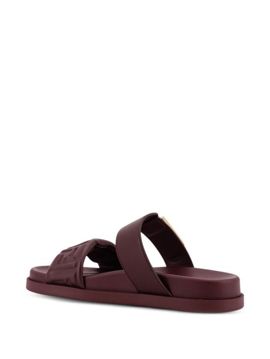  펜디 카프 레더 플랫 샌들 8X8710 ABOHF0L7X BORDEAUX - FENDI