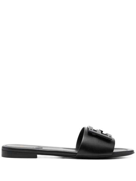  펜디 바게트 레더 슬라이드 8R8136 AE7TF0ABB BLACK