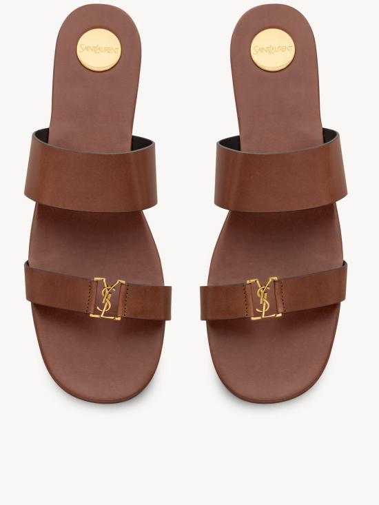  생로랑 샌들 860809 DWE006036 BROWN - SAINT LAURENT