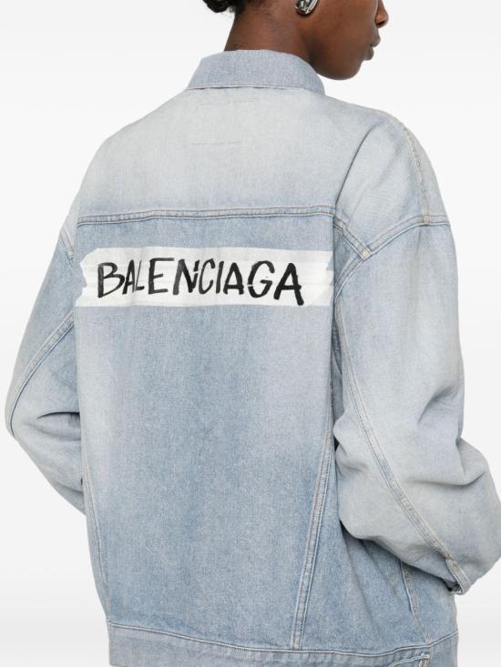  발렌시아가 레귤러 핏 데님 재킷 861410 TTWB14009 DENIM - BALENCIAGA